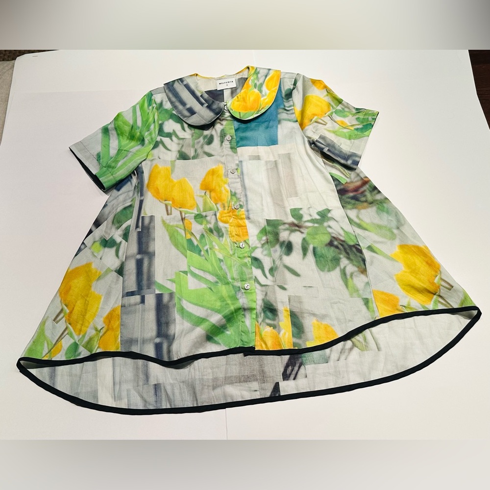 WOLF & RITA Stillness Print "Diana" Blouse Size 12Y